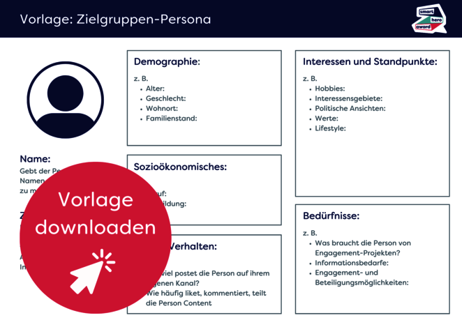 Vorlage Zielgruppen-Persona Download
