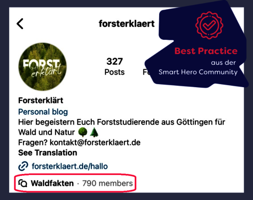 Screenshot des Broadcast Channels von Forst Erklärt
