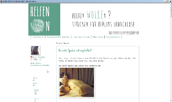 Nominiert: Helfen WOLLEn - Stricken für Berlins Obdachlose
